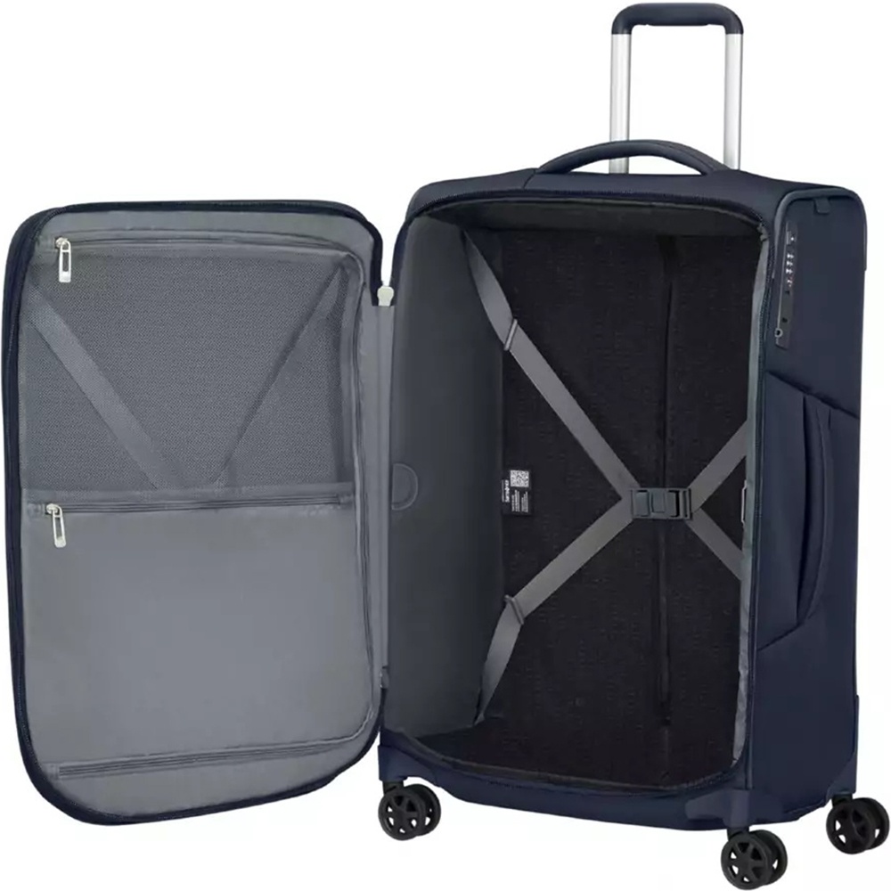 Suitcase Samsonite Respark textile on 4 wheels KJ3*006 Midnight Blue (medium)