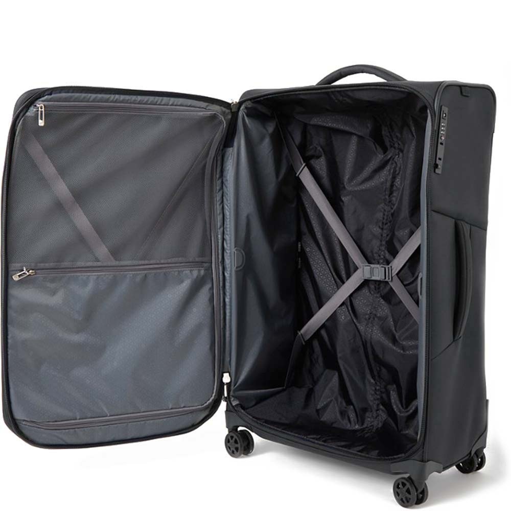 Suitcase Samsonite Respark textile on 4 wheels KJ3*007 Ozone Black (large)