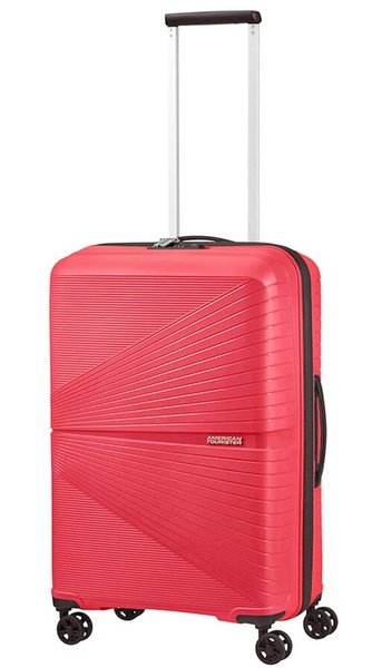 Ultralight suitcase American Tourister Airconic made of polypropylene on 4 wheels 88G * 002 Paradise Pink (medium)