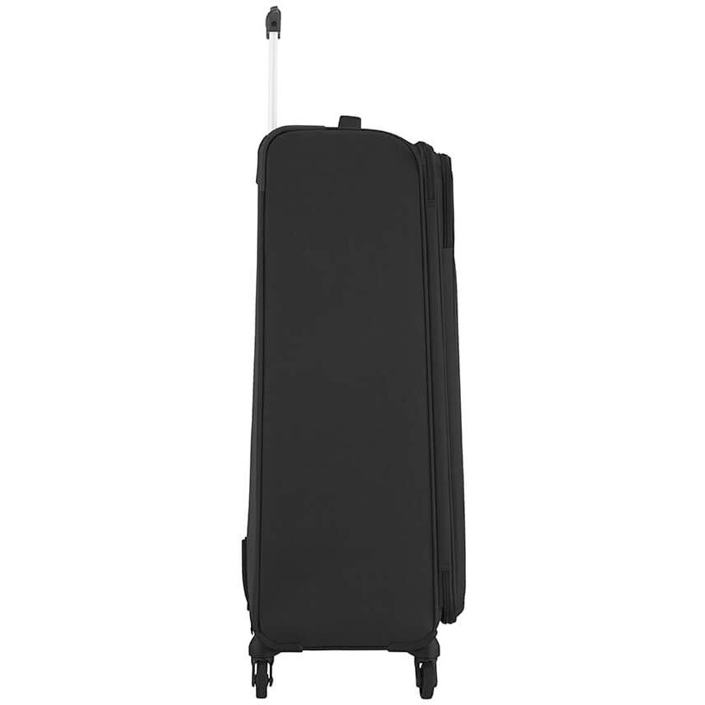 Suitcase American Tourister Heat Wave textile on 4 wheels 95g*004 Jet Black (large)