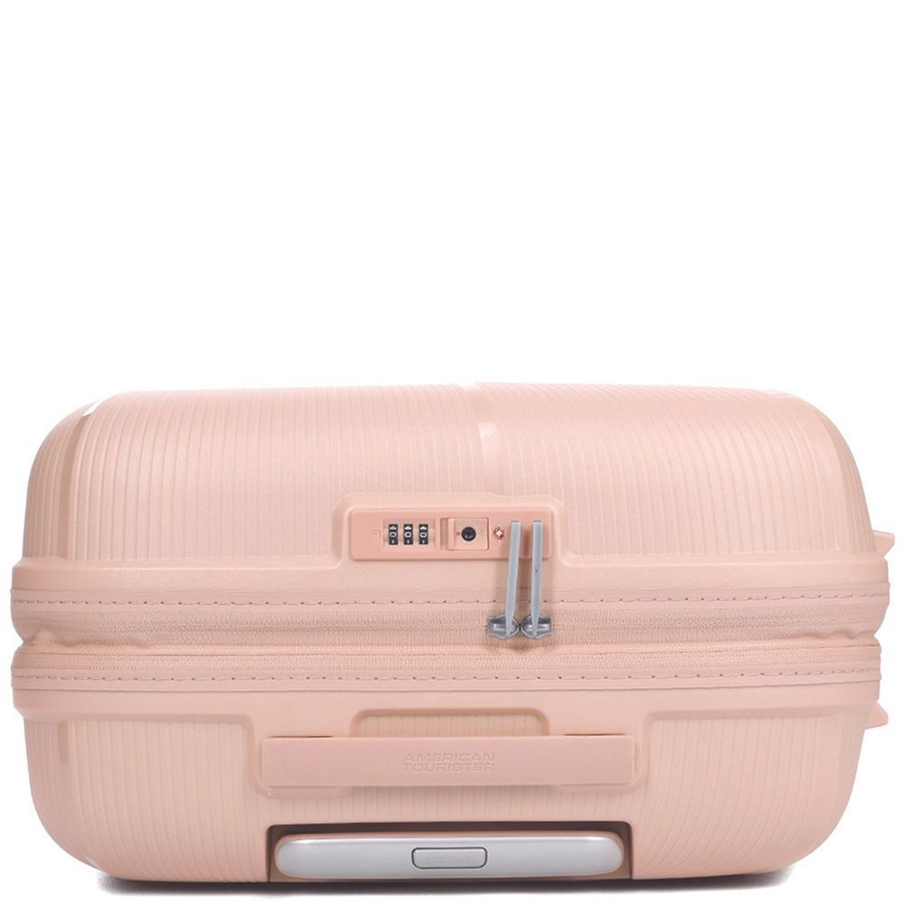 Валіза American Tourister Starvibe із поліпропілену на 4-х колесах MD5*003 Metallic Peach (середня)