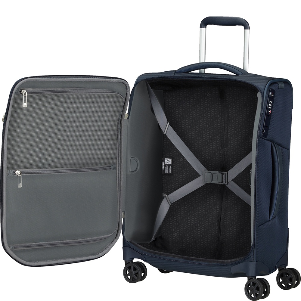 Suitcase Samsonite Respark textile on 4 wheels KJ3*004 Midnight Blue (small)