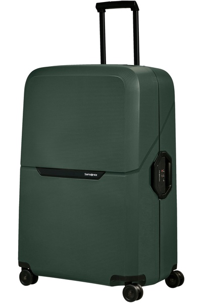 Suitcase Samsonite Magnum Eco made of polypropylene on 4 wheels KH2 * 004 Forest Green (giant)