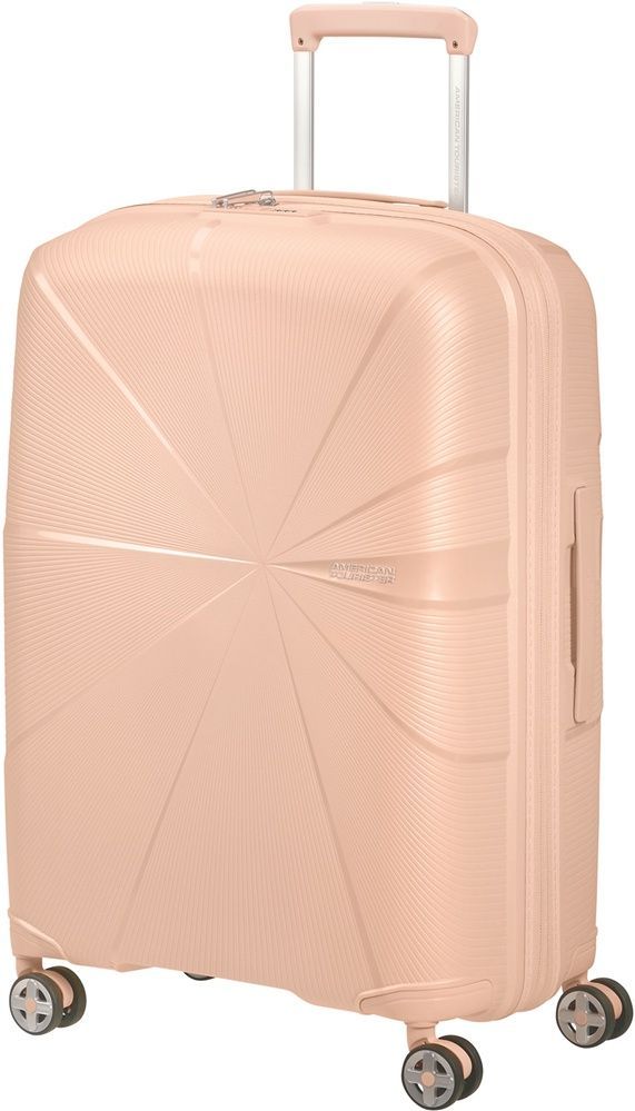 Валіза American Tourister Starvibe із поліпропілену на 4-х колесах MD5*003 Metallic Peach (середня)