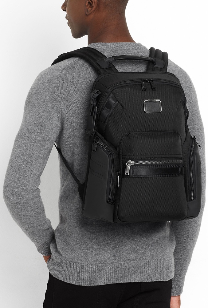 Рюкзак Tumi Alpha Bravo Navigation Backpack з відділенням для ноутбука до 15" та розширенням 0232793D Black