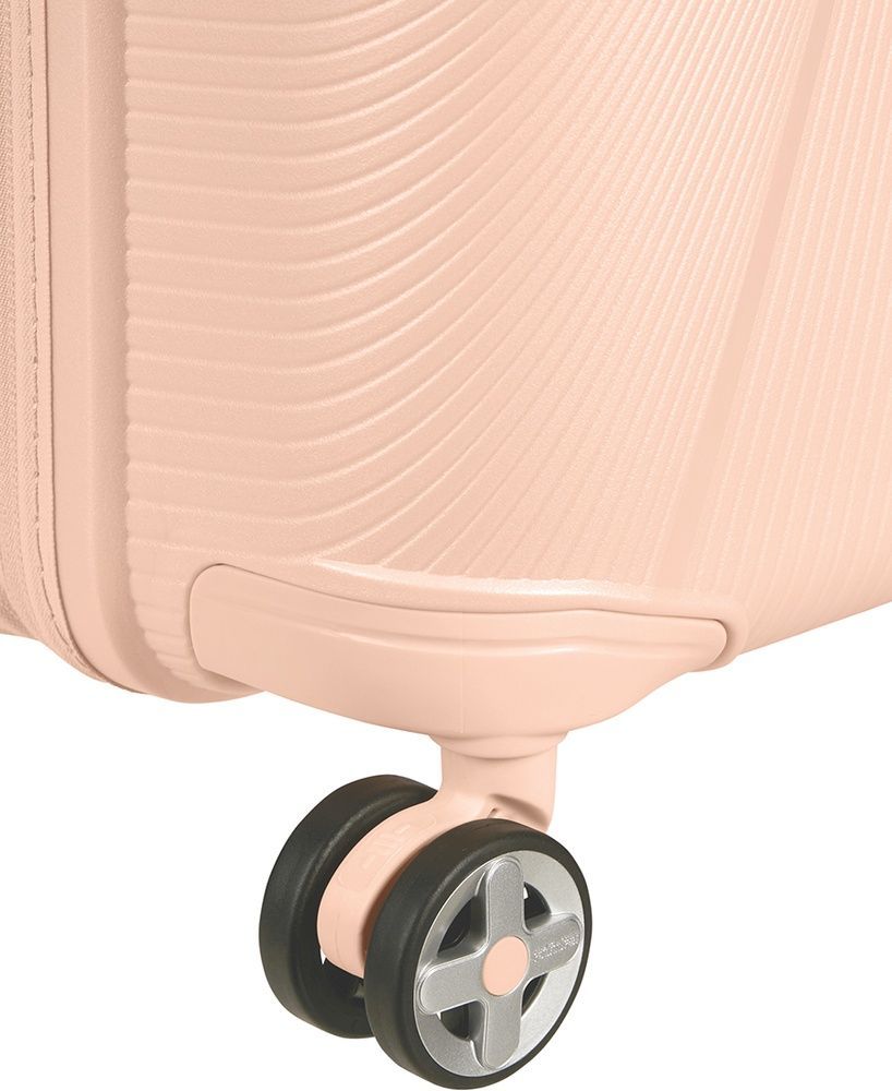 Валіза American Tourister Starvibe із поліпропілену на 4-х колесах MD5*003 Metallic Peach (середня)
