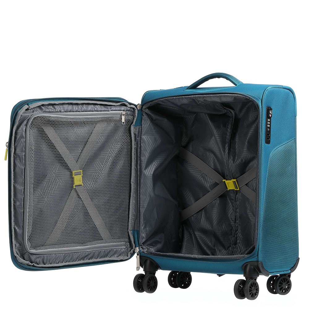 Suitcase American Tourister SummerFunk textile on 4 wheels 78G*003 Teal (small)