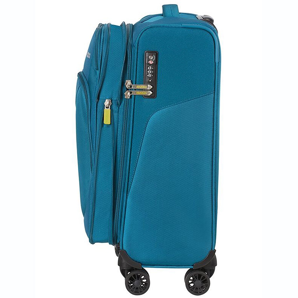 Suitcase American Tourister SummerFunk textile on 4 wheels 78G*003 Teal (small)