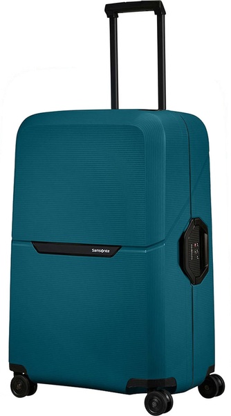 Suitcase Samsonite Magnum Eco made of polypropylene on 4 wheels KH2 * 003 Petrol Blue (large)