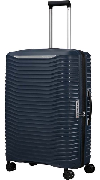 Suitcase Samsonite Upscape made of polypropylene on 4 wheels KJ1*003 Blue Nights (large)