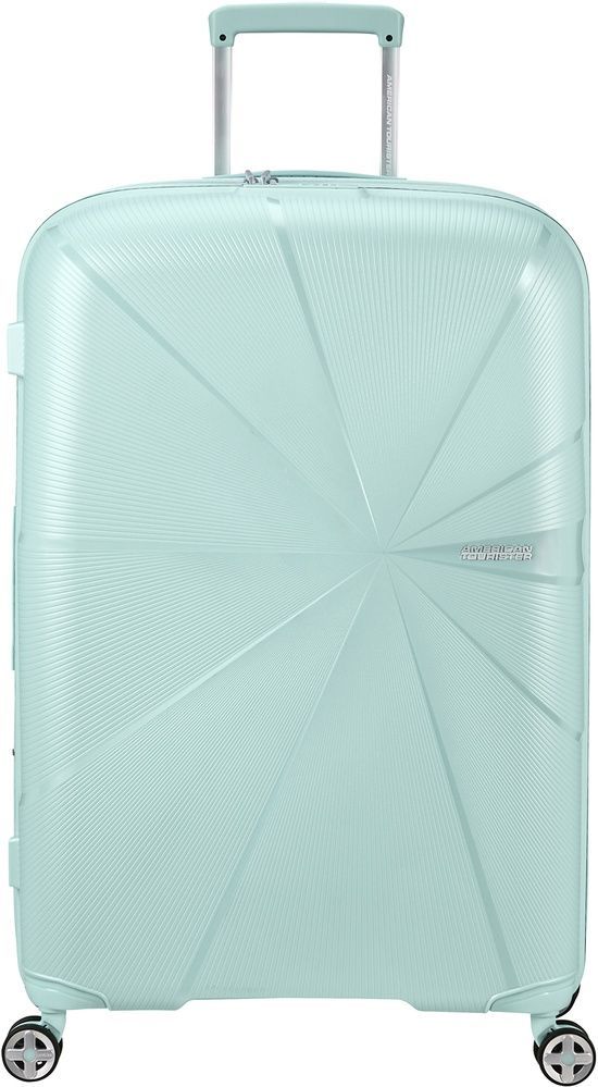 Чемодан American Tourister Starvibe из полипропилена на 4-х колесах MD5*004 Metallic Surf Blue (большой)