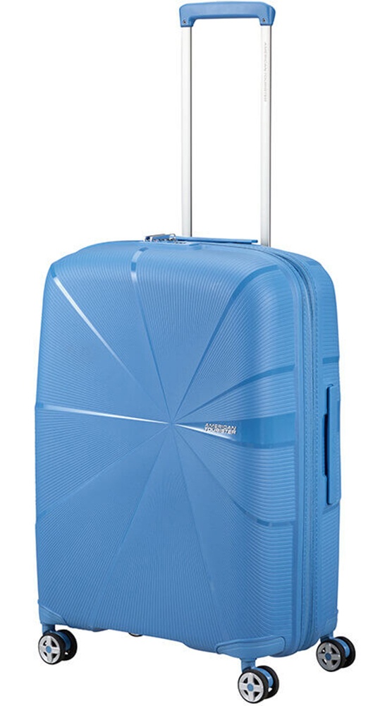 American Tourister Starvibe Ultralight Polypropylene Suitcase on 4 Wheels MD5*003 Tranquil Blue (Medium)
