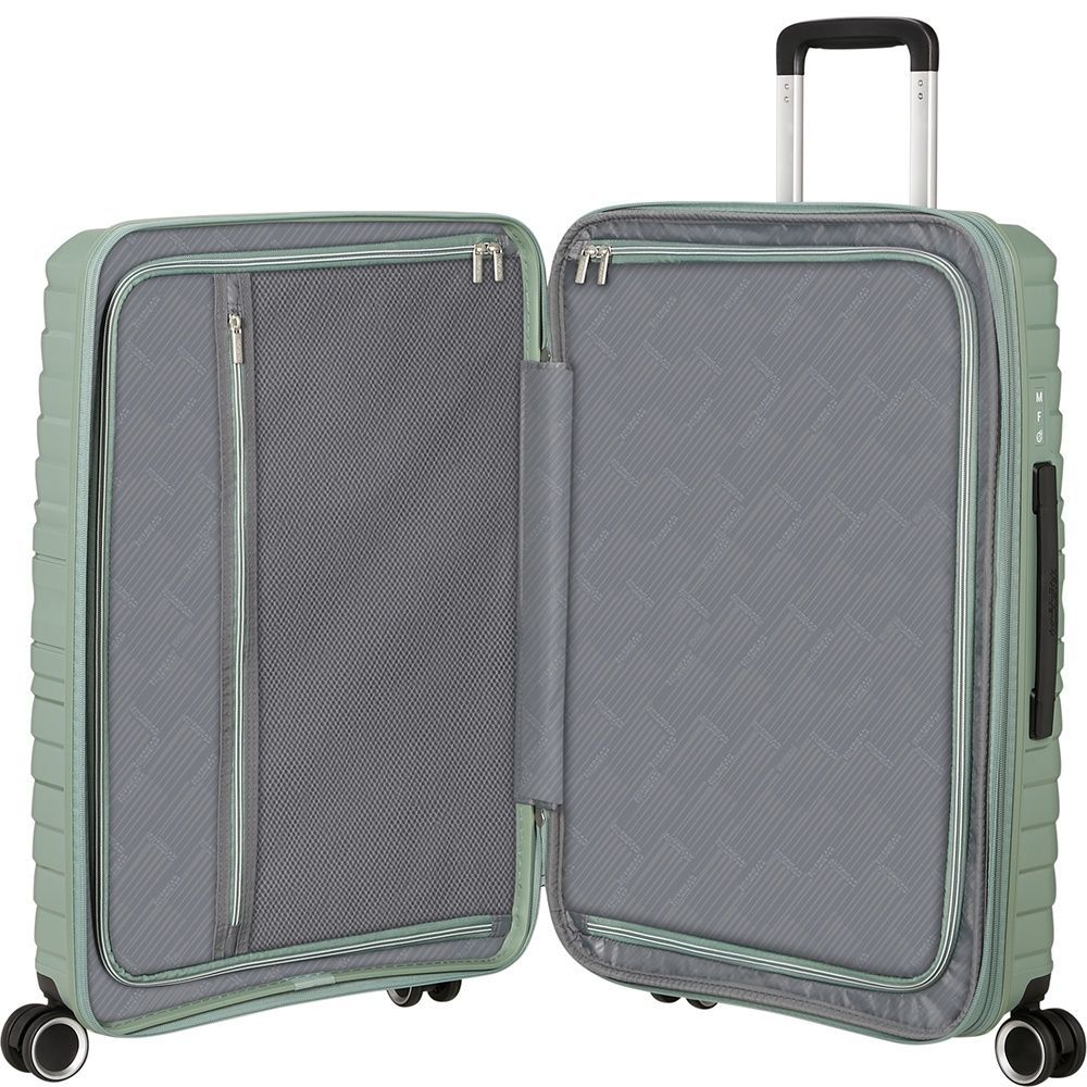 Suitcase American Tourister Flytwist made of polypropylene on 4 wheels MI1*002 Botanic Green (medium)