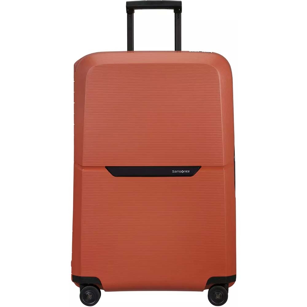 Suitcase Samsonite Magnum Eco made of polypropylene on 4 wheels KH2 * 003 Marple Orange (large)