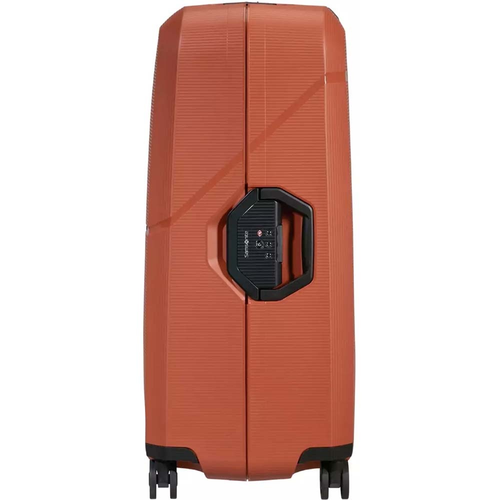 Suitcase Samsonite Magnum Eco made of polypropylene on 4 wheels KH2 * 003 Marple Orange (large)