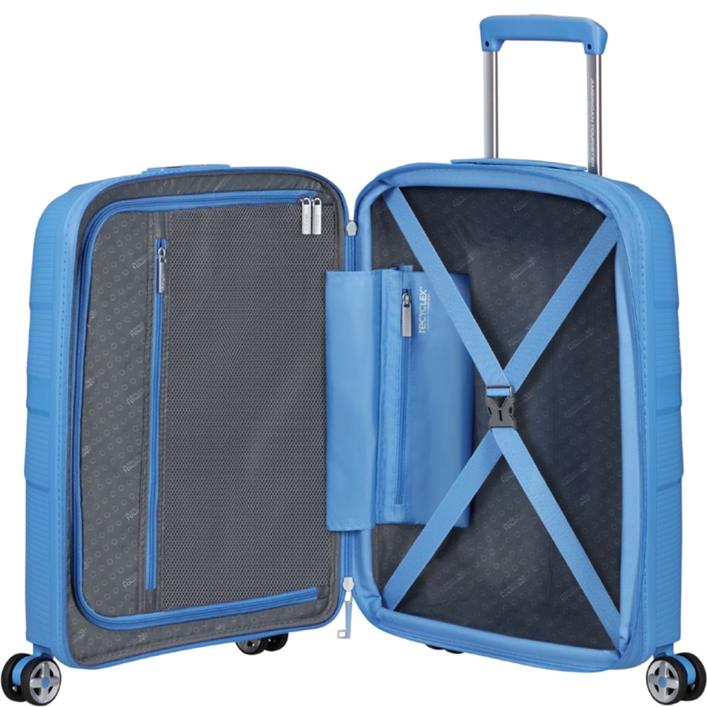 Ультралегкий чемодан American Tourister Starvibe из полипропилена на 4-х колесах MD5*002 Tranquil Blue (малый)