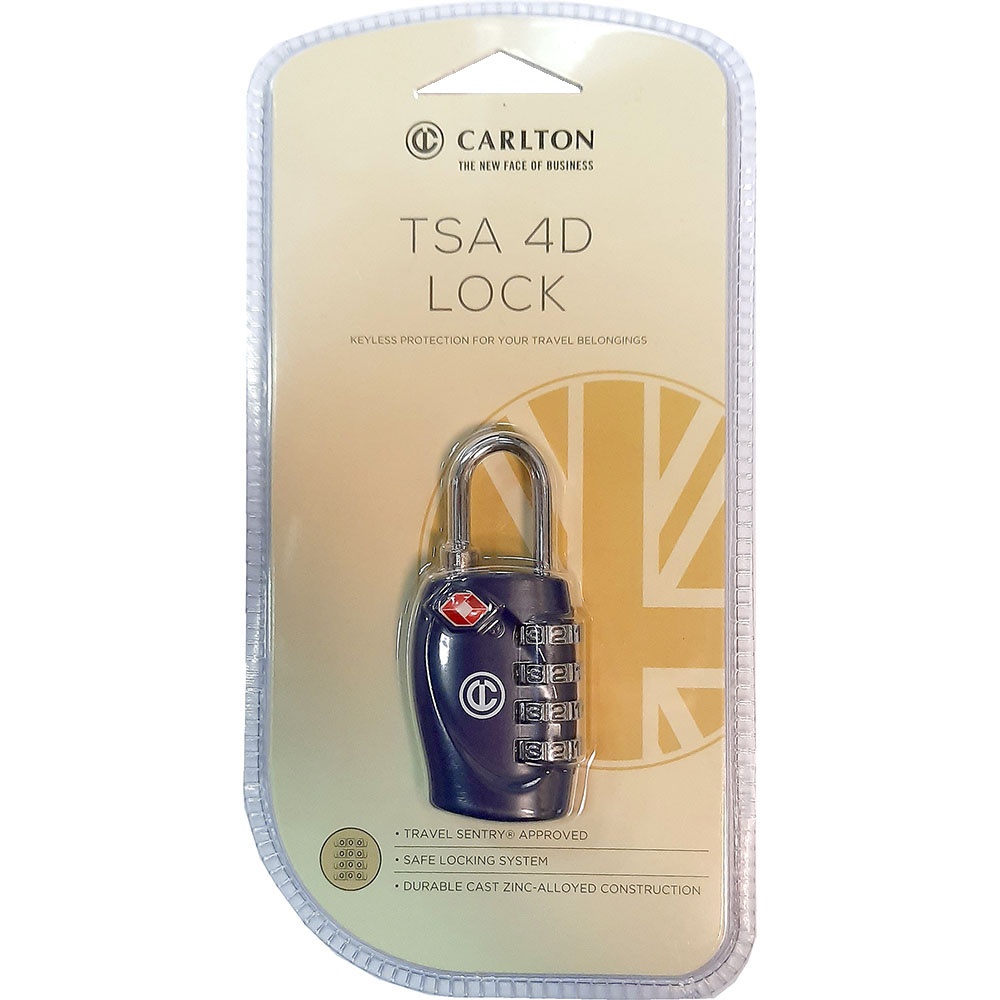 Навесной кодовый замок с системой TSA Carlton Travel Accessories 05992798XBLU;03 Blue