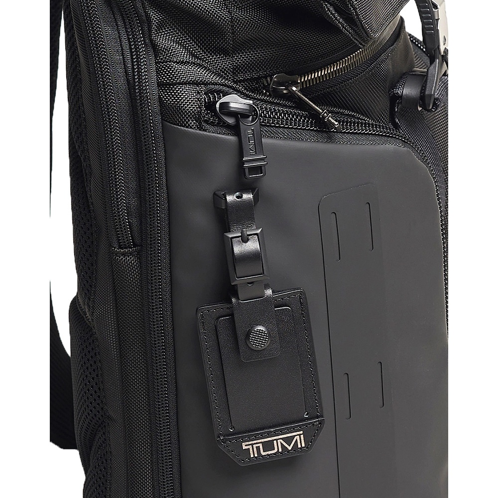 Backpack Tumi Alpha Bravo Logistics Flap Lid Backpack with laptop compartment up to 15" 0232759D Black