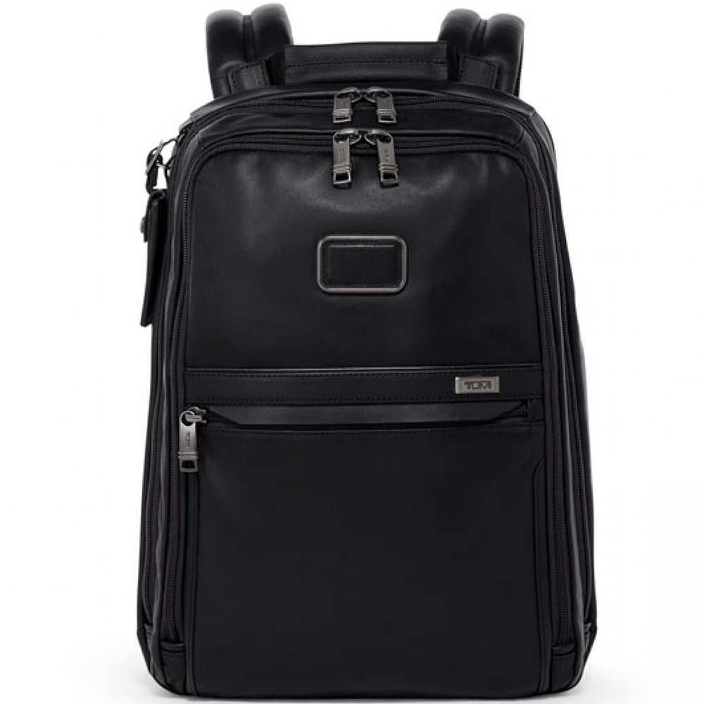 Рюкзак з шкіри Tumi Alpha 3 Slim Backpack з відділенням для ноутбука до 14" 09603581DL3 Black