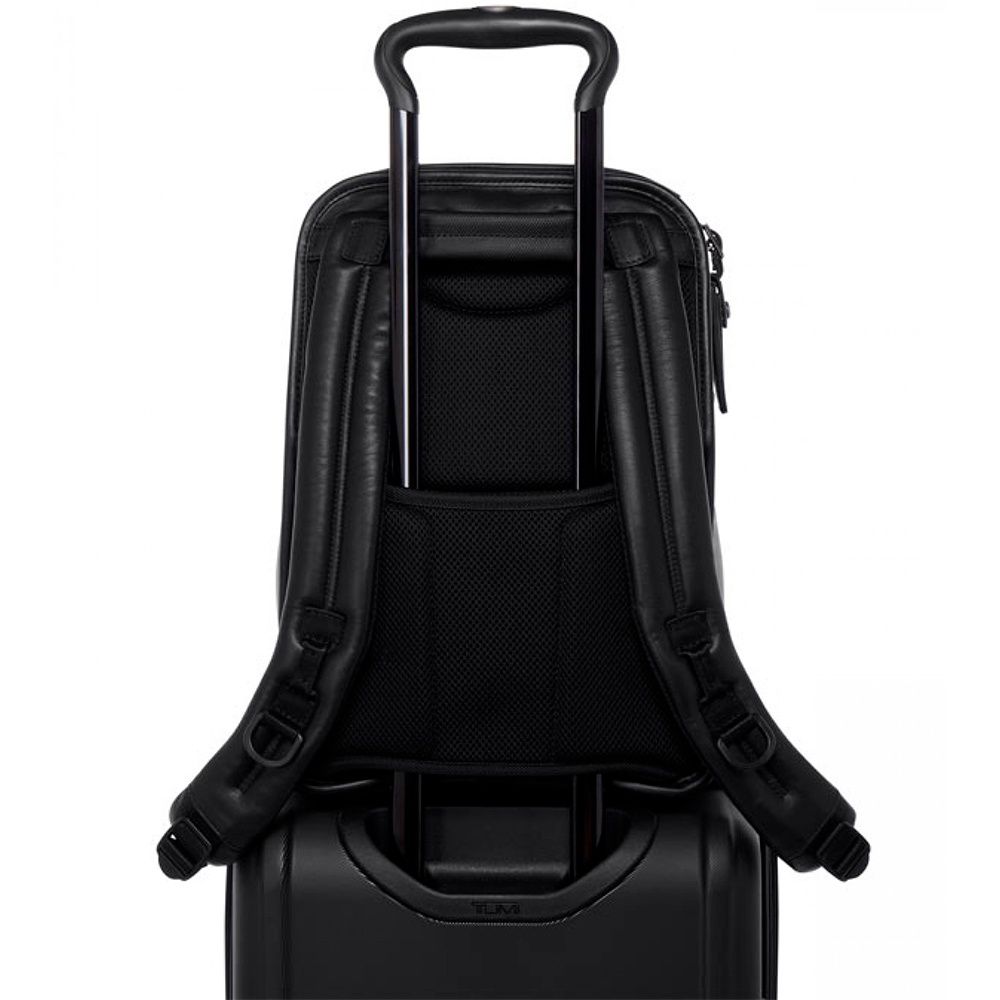 Рюкзак з шкіри Tumi Alpha 3 Slim Backpack з відділенням для ноутбука до 14" 09603581DL3 Black