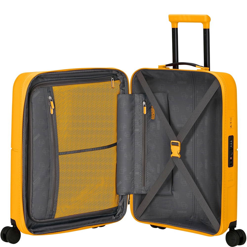 American Tourister Dashpop polypropylene suitcase on 4 wheels MG5*001;56 Golden Yellow (small)