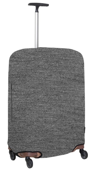 Універсальний захисний чохол для великої валізи 8001-7 сірий меланж