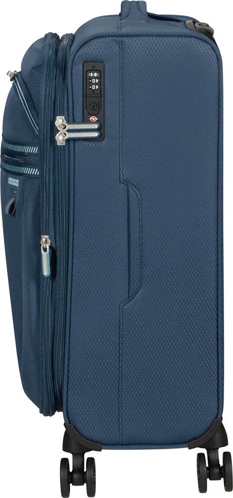 Легкий чемодан American Tourister AeroSpin текстильный на 4-х колесах MH6*001;31 Indigo (малый)