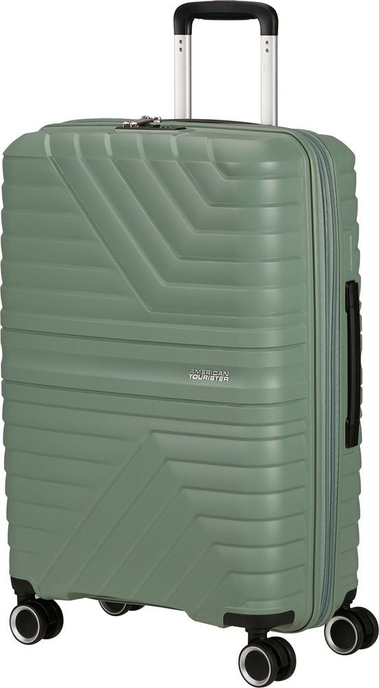 Suitcase American Tourister Flytwist made of polypropylene on 4 wheels MI1*002 Botanic Green (medium)