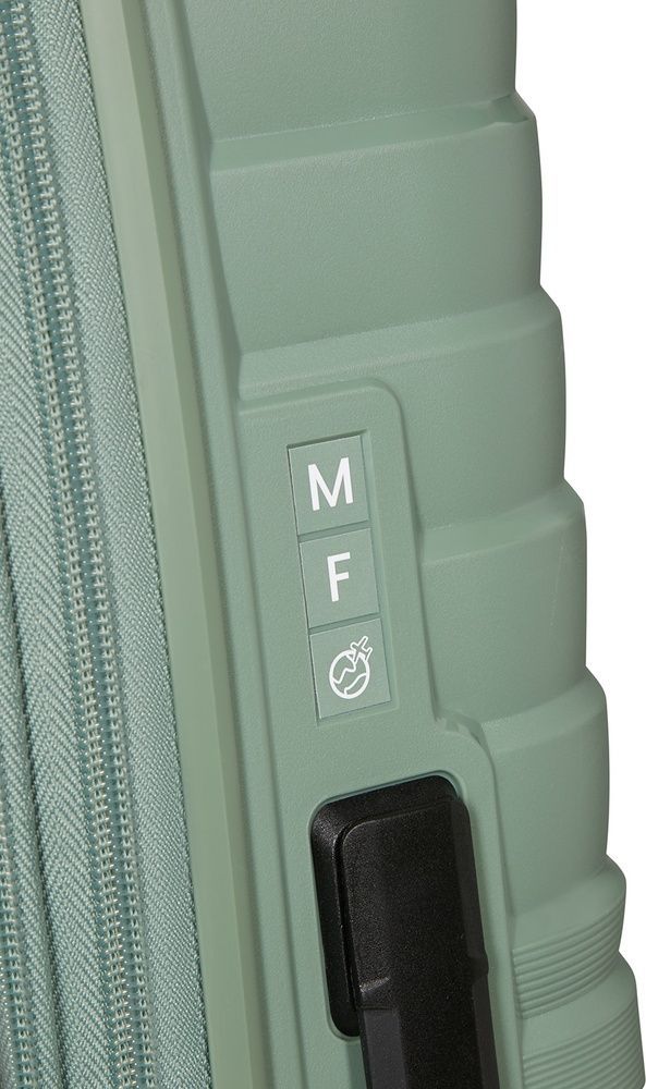 Suitcase American Tourister Flytwist made of polypropylene on 4 wheels MI1*002 Botanic Green (medium)
