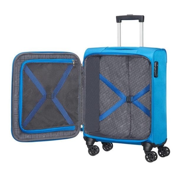 , 29g-Breeze Blue, Small (cabin size), 0-50 liters, 36л, 40 x 55 x 20 см, 2,6 кг, from 2 to 3 kg, Single, Without extension, Blue