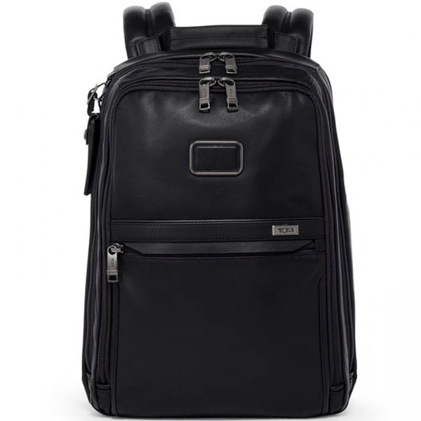 Leather backpack Tumi Alpha 3 Slim Backpack with laptop compartment up to 14" 09603581DL3 Black