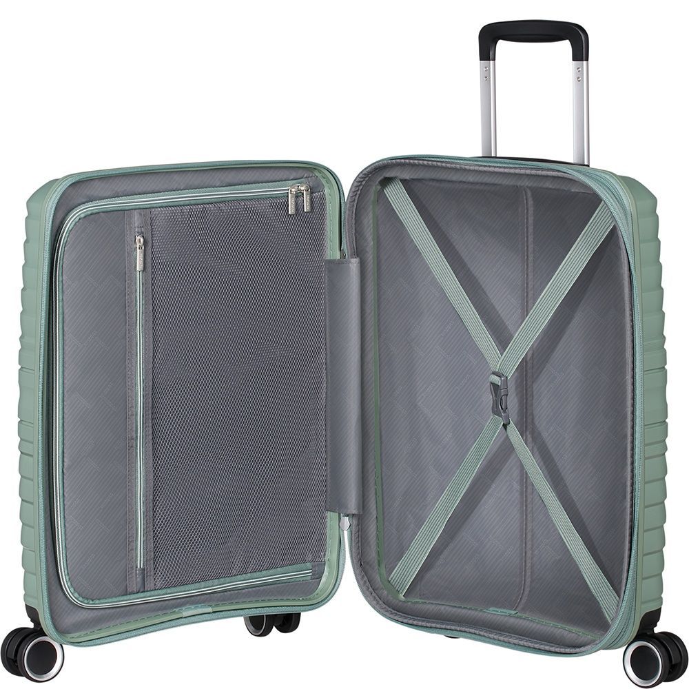 Валіза American Tourister Flytwist із поліпропілену на 4-х колесах MI1*001 Botanic Green (мала)