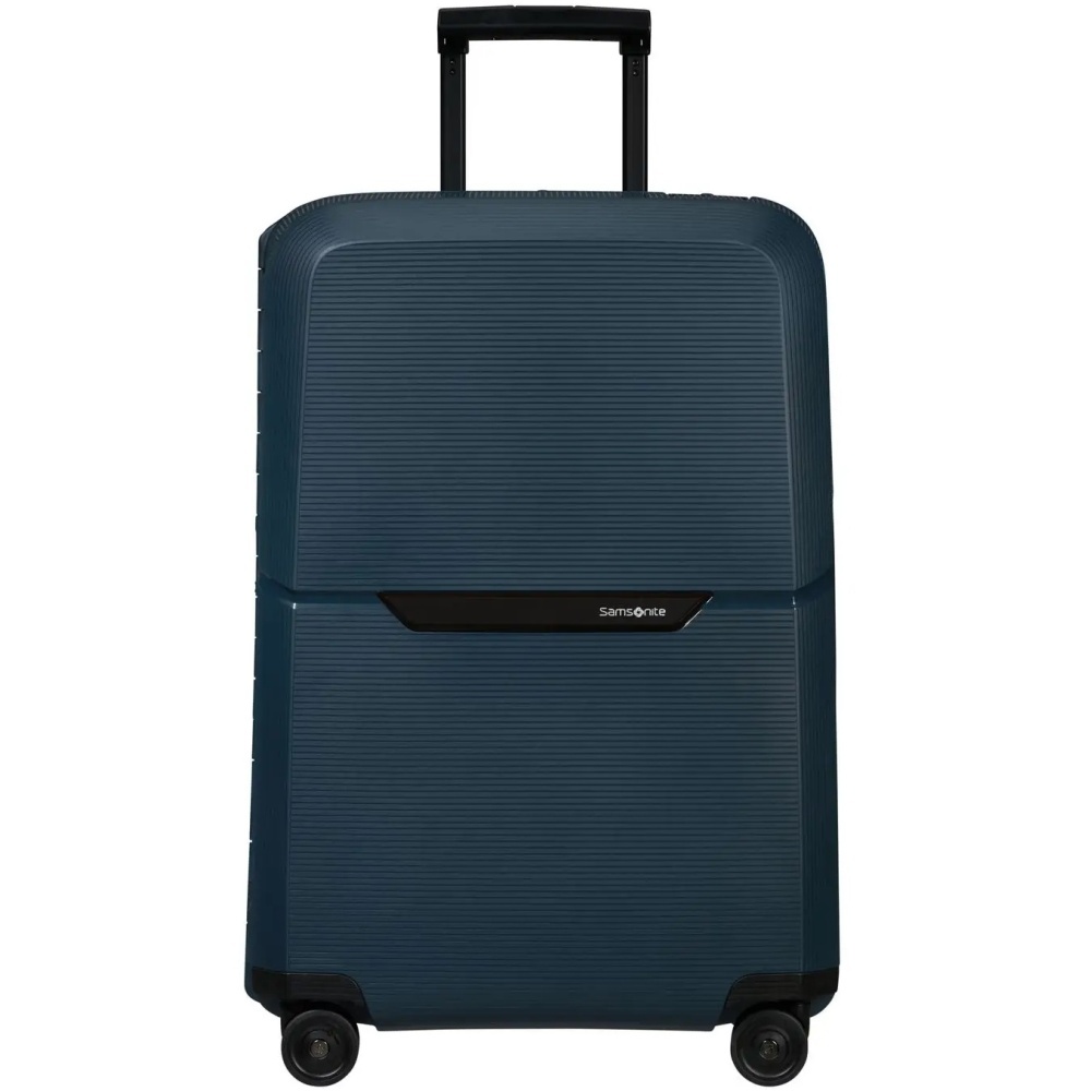 Suitcase Samsonite Magnum Eco made of polypropylene on 4 wheels KH2 * 002 Midnight Blue (medium)