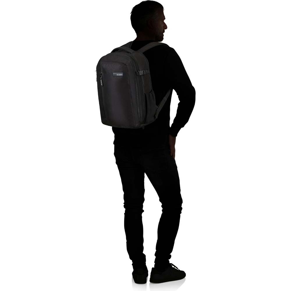 Backpack with laptop compartment up to 15.6" Samsonite Roader KJ2*003 Deep Black