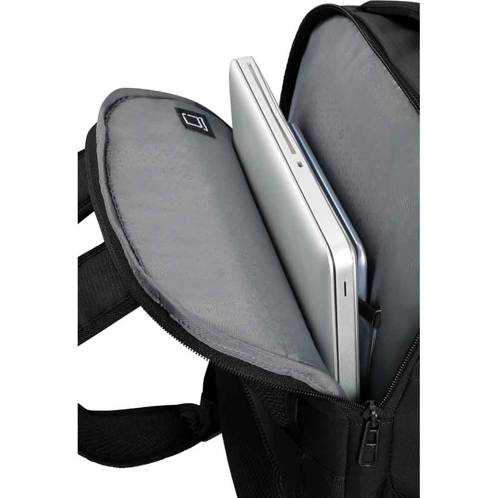 Backpack with laptop compartment up to 15.6" Samsonite Roader KJ2*003 Deep Black