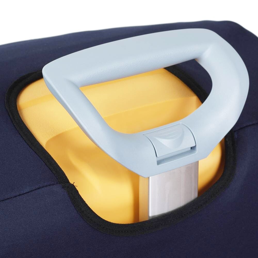 Universal protective cover for a large suitcase 8001-4 dark blue
