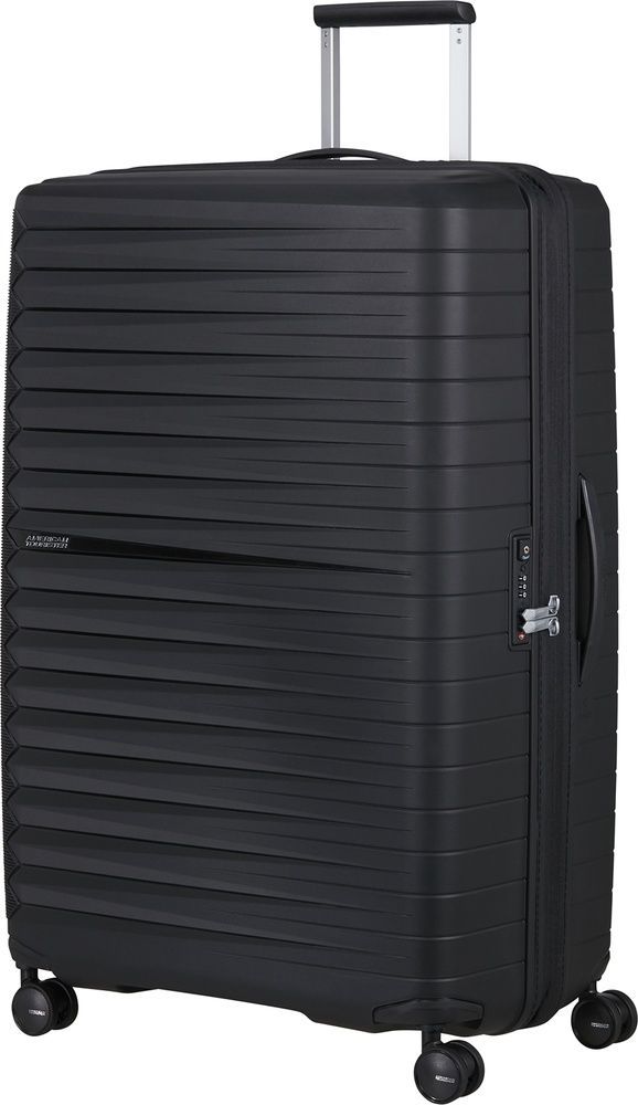 Suitcase American Tourister FastForward made of polypropylene on 4 wheels MI0*007 Flash Black (extra large)