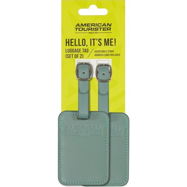 Set of address tags American Tourister Ta MF3*002;24 Iceberg Green (2 pcs)