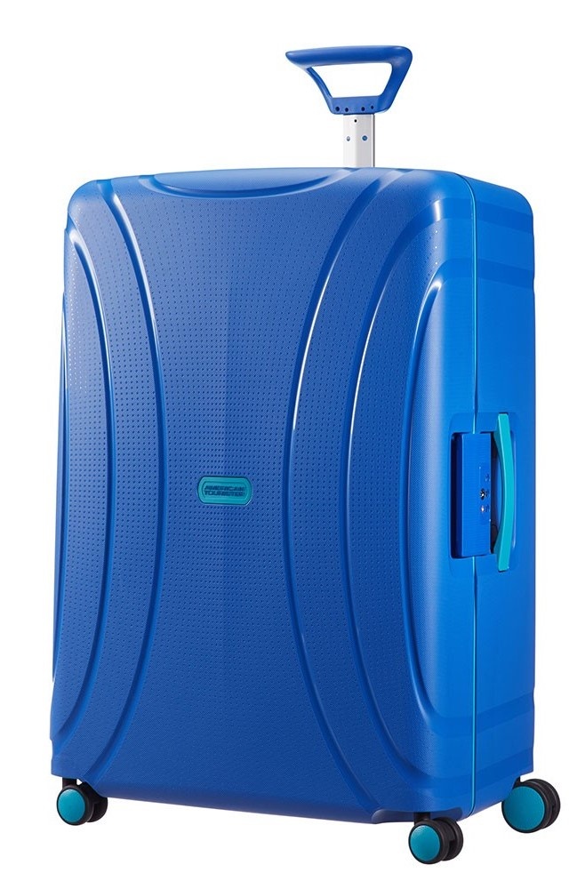 Suitcase American Tourister Lock'n'roll made of polypropylene on 4 wheels 06G*002 Skydiver Blue (large)