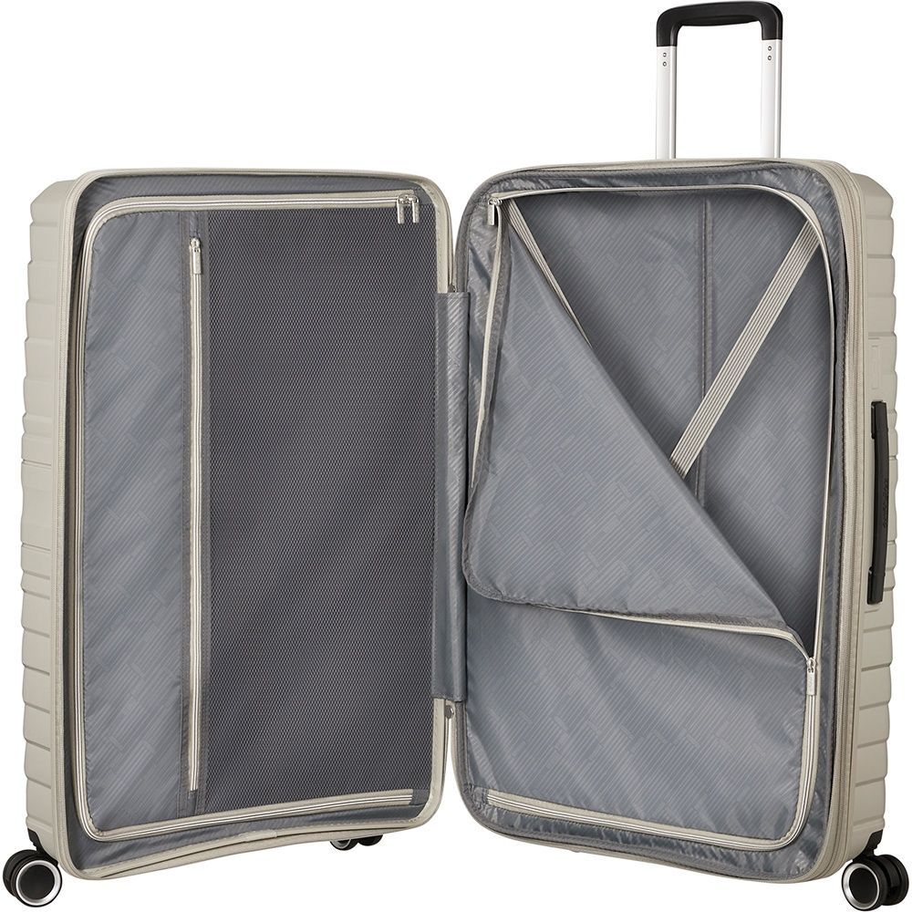 Suitcase American Tourister Flytwist made of polypropylene on 4 wheels MI1*003 Sandstone (large)