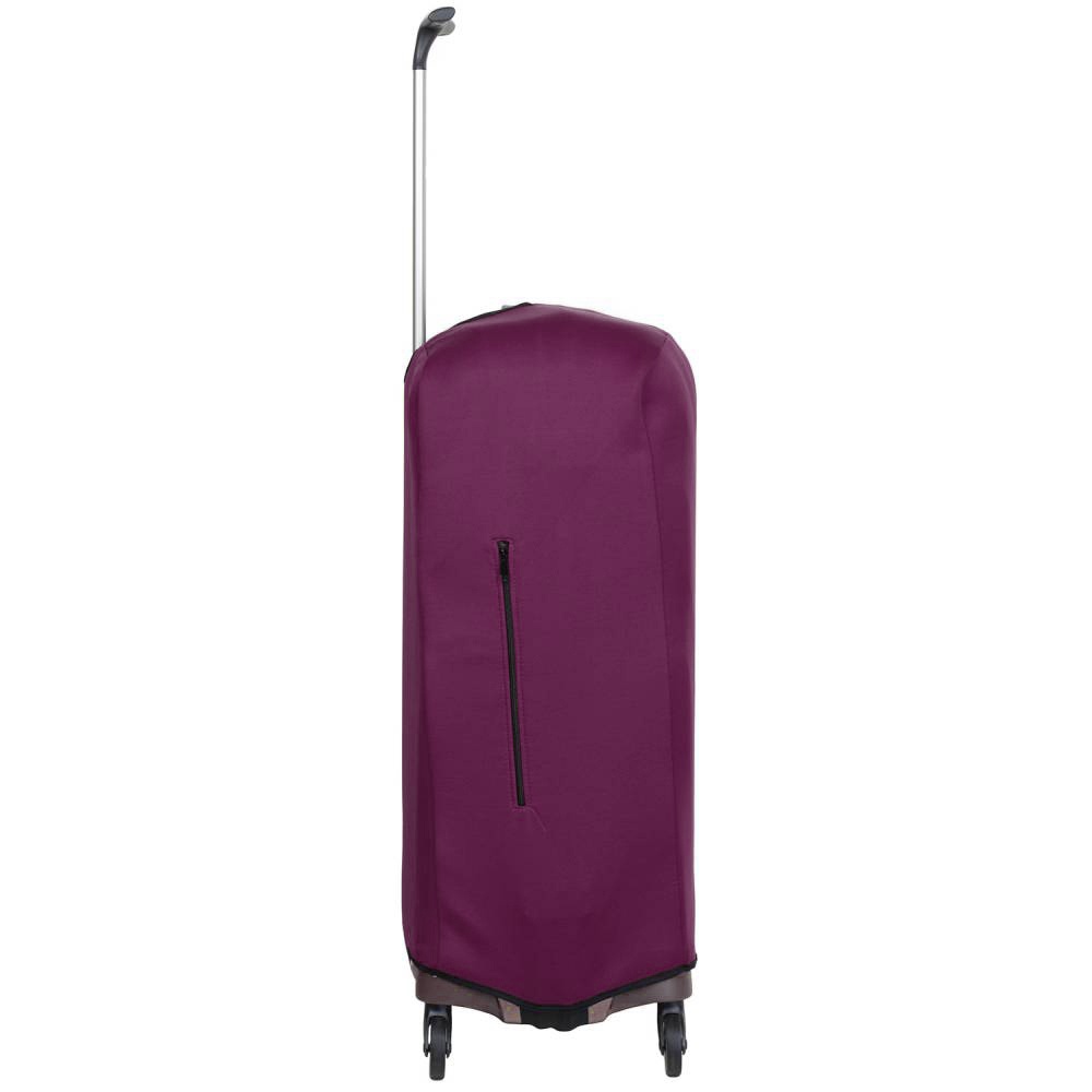 Чехол защитный для среднего чемодана из дайвинга M 9001-46 Сливово-бордовый