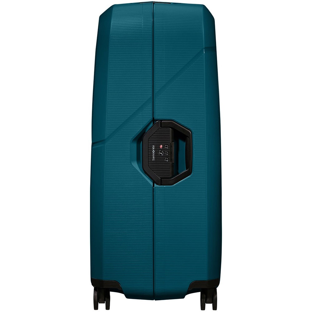 Suitcase Samsonite Magnum Eco made of polypropylene on 4 wheels KH2 * 004 Petrol Blue (giant)