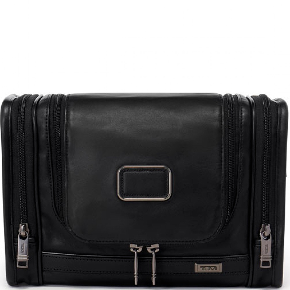 Leather toiletry bag Tumi Hanging Travel Kit 09603720DL3 Black