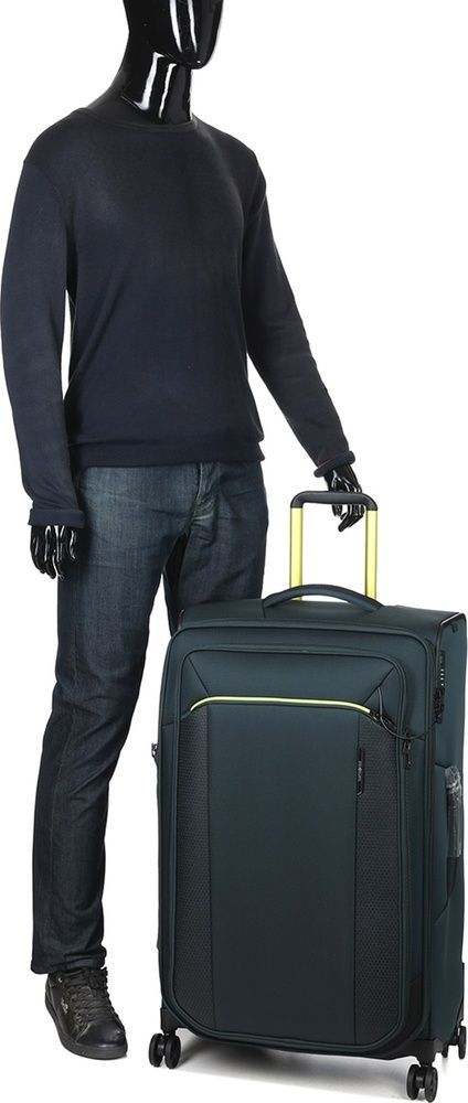 Чемодан Samsonite Respark текстильный на 4-х колесах KJ3*007 Dark Teal (большой)