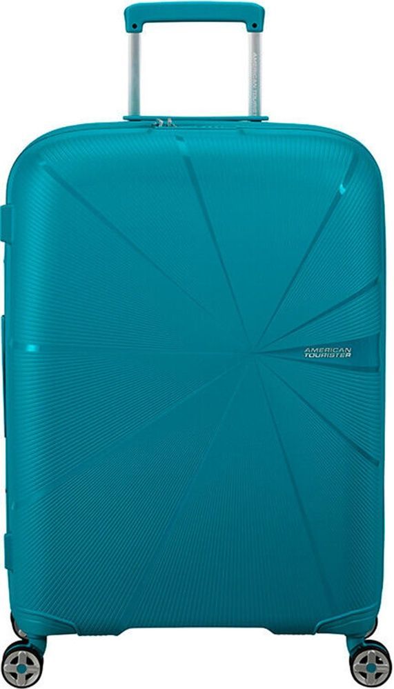 American Tourister Starvibe Ultralight Polypropylene Suitcase on 4 Wheels MD5*003 Verdigris (Medium)