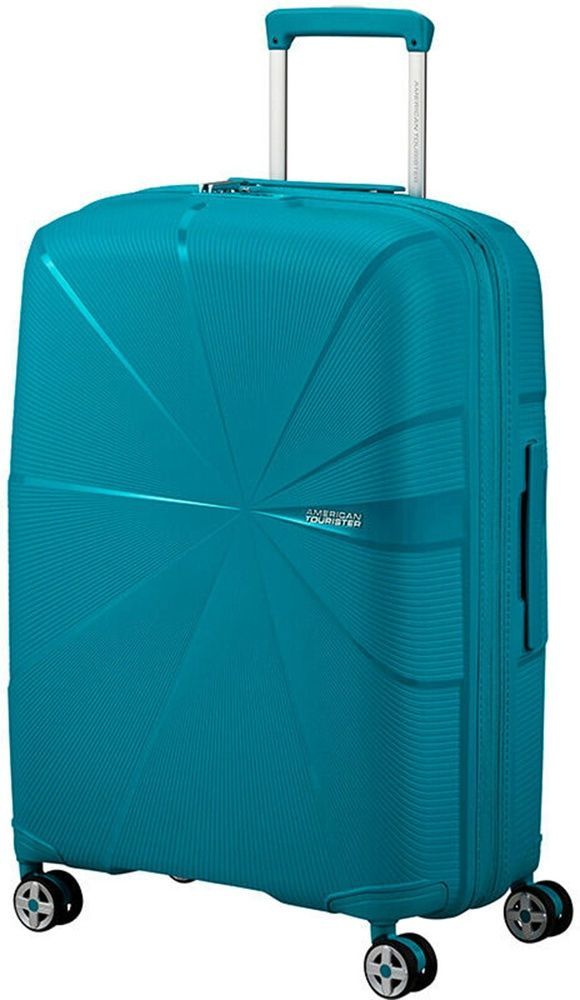American Tourister Starvibe Ultralight Polypropylene Suitcase on 4 Wheels MD5*003 Verdigris (Medium)