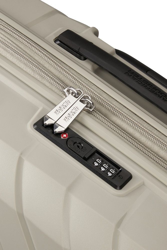 Suitcase American Tourister Flytwist made of polypropylene on 4 wheels MI1*003 Sandstone (large)