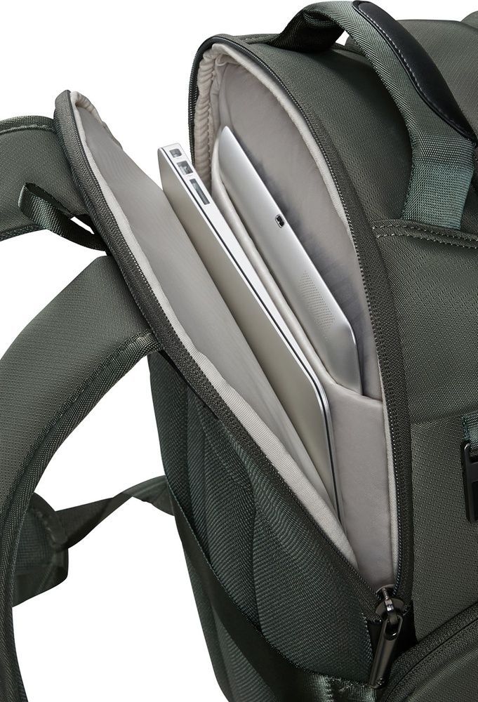Рюкзак Samsonite Paralux з органайзером для кабелів та відділенням для ноутбука до 15,6" KT3*001 Olive