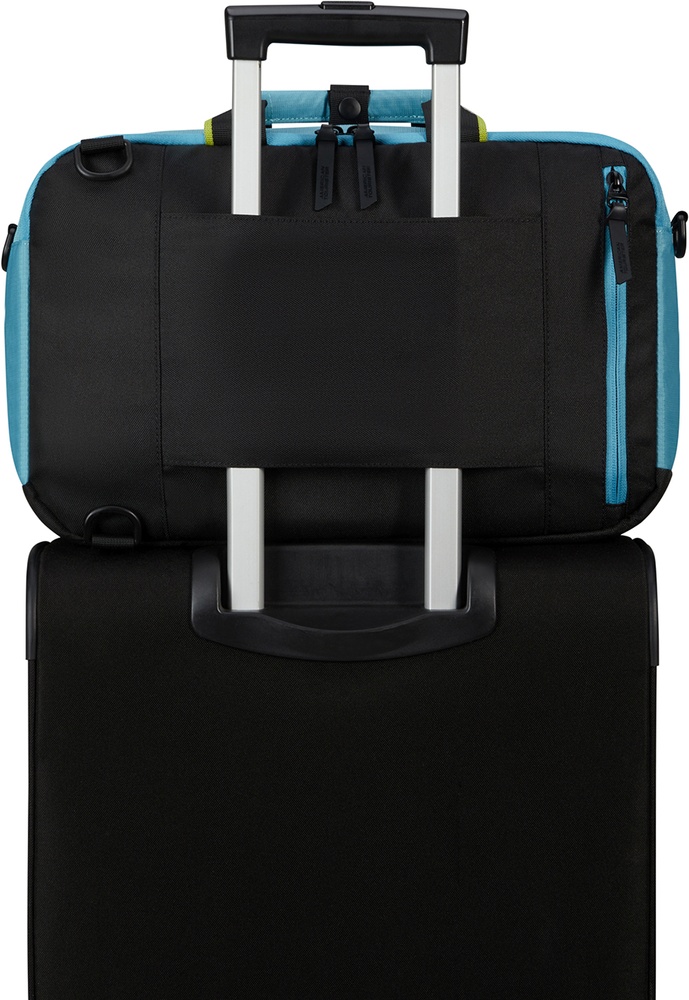 Travel backpack American Tourister Take2Cabin textile for hand luggage in Ryanair and laptop up to 15.6" 91G*007 Breeze Blue (small)