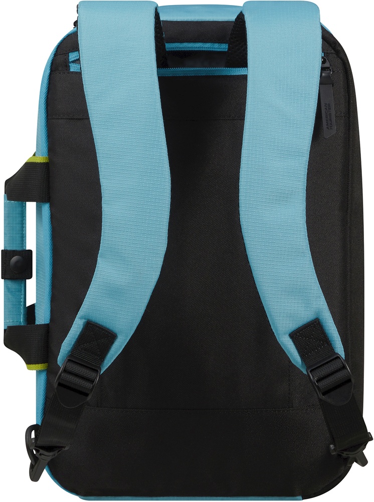 Travel backpack American Tourister Take2Cabin textile for hand luggage in Ryanair and laptop up to 15.6" 91G*007 Breeze Blue (small)